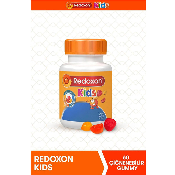 Redoxon ريدوكسون كيدز 60 قرص مكمل غذائي يحتوي على فيتامين سي، فيتامين د والزنك للمضغ للأطفال - 





