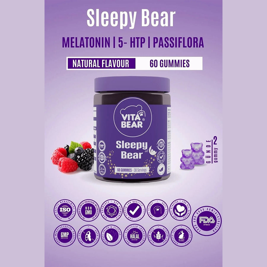 Vita Bear Sleepy Bear Sleep Regulating Vitamin 60 Pieces