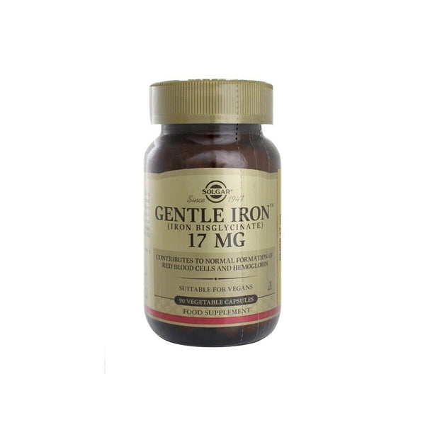 Solgar Gentle Iron 17mg 90 Capsules for Iron Deficiency